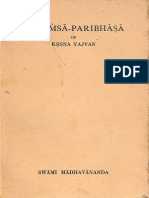 Mimansa Paribhasa of Krsna Yajvan - Swami Madhavananda