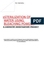 Project-Sterilization of Water Using Bleaching PowderANIMESH