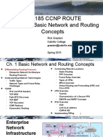 Cis 185 CCNP Route Chapter 1: Basic Network and Routing Concepts