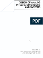 Design of Analog Integrated Circuits and Systems