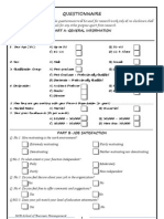 Job Satisfaction Questionnarie.