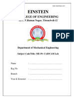 ME2309 CAD CAM Lab Manual PDF