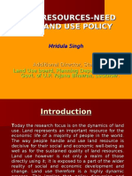 LAND RESOURCES-NEED FOR LAND USE POLICY (Power)