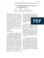 Implementation of DDR SDRAM Memory Controller For Embedded SOC