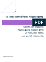 SAP Business Warehouse/Business Intelligence Reporting