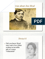 Trivias About Dr. Jose Rizal