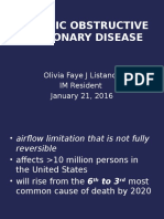 Chronic Obstructive Pulmonary Disease: Olivia Faye J Listanco IM Resident January 21, 2016