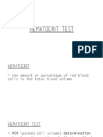 Hematocrit and Hemoglobin Determination