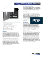 Model 1732 Remote Terminal Unit Spec Sheet: Input/Output Options