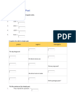 Practice On Simple Past and Narrative Tenses