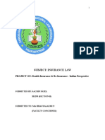 Subject: Insurance Law: PROJECT ON: Double Insurance & Re-Insurance - Indian Perspective