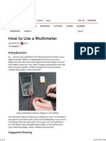 How To Use A Multimeter