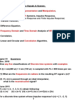 Introduction To Discrete Time Signals & System