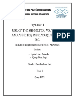 Practice. - Use of The Ohmmeter, Voltmeter and Ammeter in Measurements of D.C.