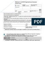 FACULTY OF ENGINEERING & IT: 42003 Engineering Graduate Project: Learning Contract Form