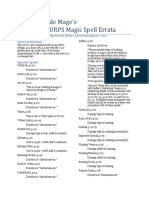 Gurps 4e - Unofficial GURPS Magic Errata by Steven Ehrbar