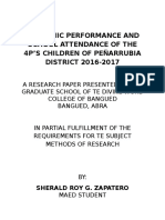 Academic Performance and School Attendance of The 4p