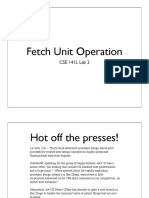 03 Fetch Unit Operation