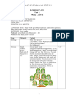 Lesson Plan Unit 1 (Week 1 - MC4) : Flashcard: Picture Flashcards of Family Tree 1 &2