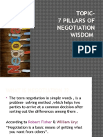 7 Pillars of Negotiation