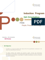 Induction Program: QA Orientation