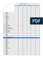 Procurement Schedule - MEP