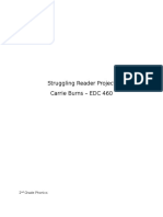 Struggling Reader Project Carrie Burns - EDC 460: 2 Grade Phonics