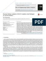 Fracture Failure Analysis of 4Cr13 Stainless Steel Linkages in Circuit Breakers