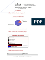 Scan Session Summary: Web Application Security Report