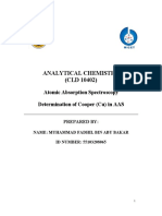 Determination of Copper by AAS