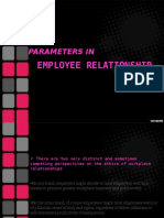 Parameters in Employee Relationship