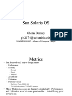 Sun Solaris OS: Glenn Barney Gb2174@columbia - Edu