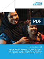 Contributions of Migrant Domestic Workers To Sustainable Development