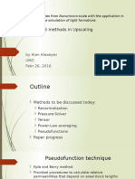 Upscaling Methods For Simulation