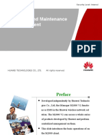 Operation and Maintenance of m2000 Huawei