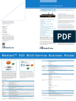 Mediant 500 MSBR Datasheet