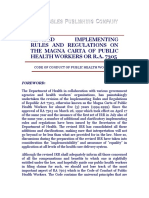 RA 7305 (Magna Carta For Health Workers) PDF