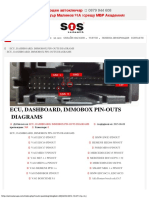 Ecu, Dashboard, Immobox Pin-Outs Diagrams