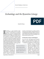 Eschatology and The Byzantine Liturgy by David M. Petras1