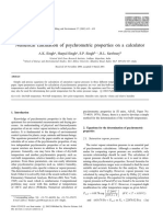 Psychrometric Properties On A Calc