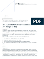 2014 Latest 100% Pass Guaranteed HP HP0-J64 Dumps (1-10) - Ensure Pass IT Exams