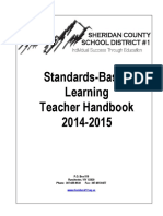 2014-15 Standards Based Learning Teacher Handbook