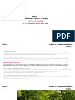 Unit 3 Human Settlement Planning