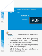 Review Ii: Course: COMP6176 / Human - Computer Interaction Year: 2015