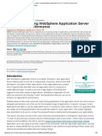 Case Study - Tuning WebSphere Application Server V7 and V8 For Performance