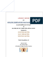 Online Employee Management System: A Project Report