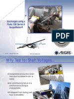 Testing Procedure For Shaft Voltage and Discharges Using A Fluke 190-204 ScopeMeter