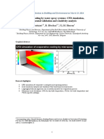 Water Spray Simulation in Ansys