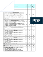 Item Description Unit Quantity Unit Price ($)