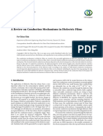 A Review On Conduction Mechanisms in Dielectric Films